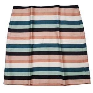 NEW Loft Outlet Pencil Skirt Women’s Size 8 Black White Peach Mint Striped